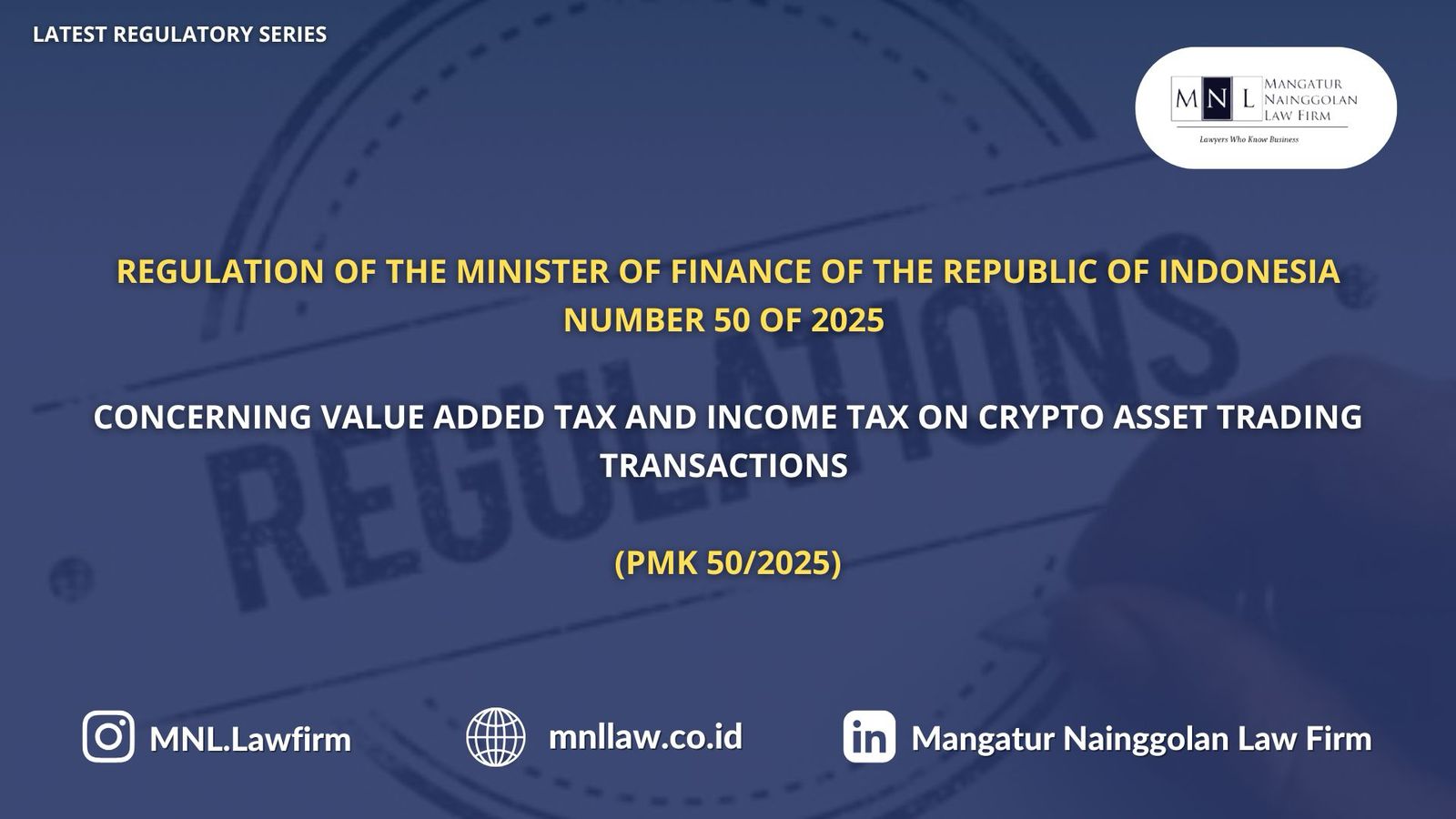 Latest Regulatory Series -