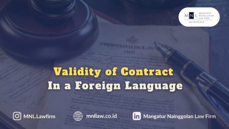 Validity of Contracts in Foreign Languages